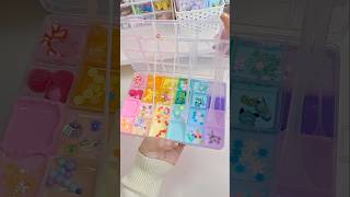 Sanrio Pallet Slime💛💚🩵🩷💜 sanrio kuromi cinnamoroll hellokitty cute japan shorts fyp asmr [upl. by Haorbed142]