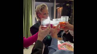 Ashlyn Harris cheers with her besties [upl. by Ailana427]