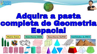 ADQUIRA A PASTA COMPLETA DE GEOMETRIA ESPACIAL 😊 [upl. by Doolittle166]