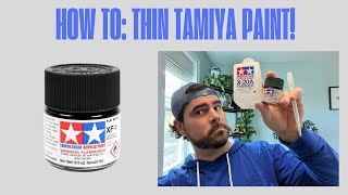 Thinning Tamiya Paint For Airbrush amp Hand Brush  Simple Method tamiya airbrush scalemodel [upl. by Amitie]