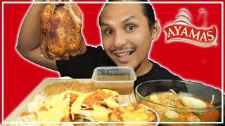 aku cuba AYAM GOLEK AYAMAS dan rakanrakan dia mukbang malaysia STUFFED ROASTER [upl. by Neztnaj]