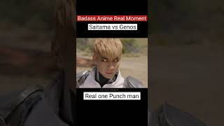 SAITAMA vs GENOS 🔥 Real One Punch 👊 Man  credit to reanimefilms  shorts shortvideos [upl. by Herwin]