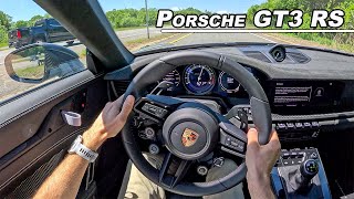 Porsche 911 GT3 RS  Driving the Ultimate 992 On the Street POV Binaural Audio [upl. by Brennan645]