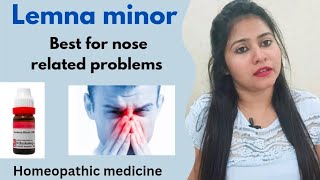 Lemna minor Homeopathic medicine uses amp benefits  Best for nose related problems [upl. by Cinnamon]