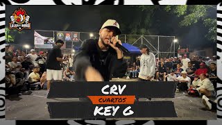 KEY G VS CRV 4tos  Batalla de Freestyle  LA LIGA DEL BARRIO 🎤🐓 [upl. by Angelo]