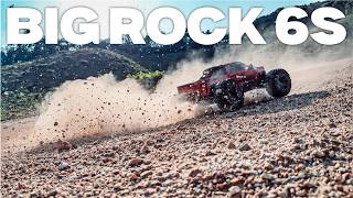 Rc car Arrma BigRock 6S in Action Construction Site Power Play ARRMARC [upl. by Fabrin411]