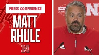 Nebraska Football Head Coach Matt Rhule meets with the media on Thursday I HuskerOnline I GBR [upl. by Arihday499]