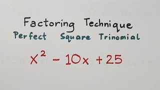 How to Factor a Perfect Square Trinomial Factoring Polynomials  Grade 8 Math [upl. by Imailiv]