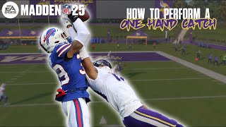 Madden 25 How to Perform a One Hand Catch [upl. by Almire]