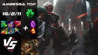 TOP Ambessa vs Renekton  NA Grandmaster Patch 1423 [upl. by Adaminah346]