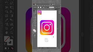 Master Logo Design StepbyStep Instagram Logo Tutorial in Illustrator shorts viral viralvideo [upl. by Airbmac]