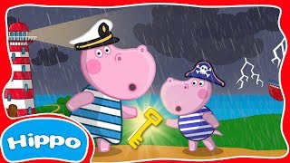 Hippo 🌼 Escape Room 🌼 quête Phare 🌼 Jeu de dessin animé pour les enfants [upl. by Harneen449]