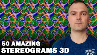 50 amazing 3D stereograms  Magic eye 2K [upl. by Toddy767]