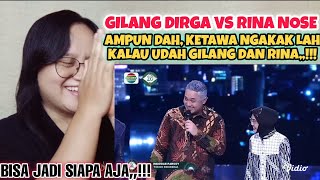 Gak Ada Lawannya Gilang Dirga VS Rina Nose Impersonate Pak Ganjar Pranowo dan Ibu Risma [upl. by Sirromad]