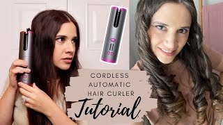 CORDLESS AUTOMATIC HAIR CURLER TUTORIAL AND TIPS [upl. by Darach582]