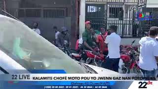 KALAMITE CHOFÈ MOTO POU YO JWENN GAZ NAN PÒTOPRENS [upl. by Eecart]