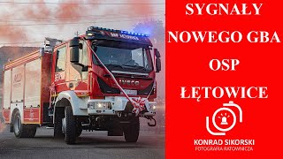 Pokaz sygnalizacji nowego GBARt OSP Łętowice 29062023 [upl. by Edita]