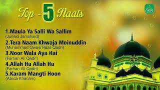 Top 5 Naats Collection  Nonstop Best Naat Sharif  Mp3 Naat  Naats Islamic [upl. by Ladiv]