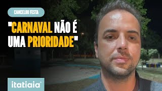 PREFEITO CANCELA CARNAVAL APÓS BRIGAS E DESTINA VERBA PARA ESCOLAS NO INTERIOR DE SP [upl. by Anerol]