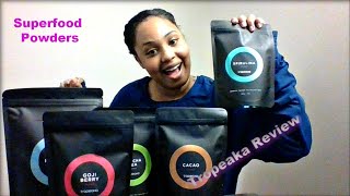 My Tropeaka Haul Review with the superfood powders [upl. by Attej]