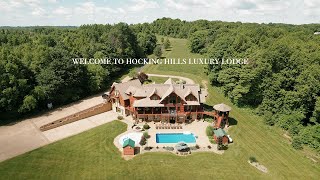 HOCKING HILLS LUXURY LODGE WALKTHROUGH  Airbnb Video [upl. by Barram]