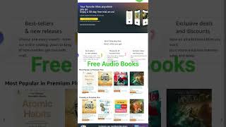 Free Audio Books link in comments youtubeshorts shortsfeed shorts books audiobook audible [upl. by Blatman]