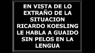 RICARDO KOESLING LE HABLA A GUAIDO [upl. by Tterab]