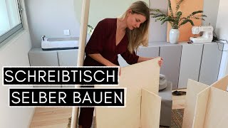 Schreibtisch selber bauen  Schnell aufund abbaubar Modularer Tisch für das Näh und Arbeitszimmer [upl. by Asilim]