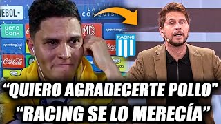 😱LAS EMOCIONANTES PALABRAS DE QUINTERO PARA EL POLLO VIGNOLO  EL AGRADECIMIENTO A RACING🔵⚪️ [upl. by Hausner]