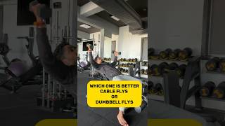 CABLE FLYS or DUMBBELL FLYS  workout tips tutorial gym trending motivation motivation fyp [upl. by Abby]