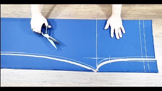 Very Easy Trousers Cutting And Sewing How To Sew Trousers [upl. by Reffinej]