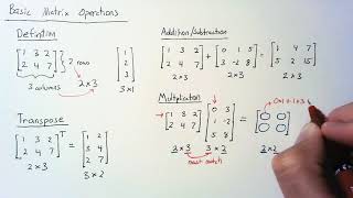 Linear Algebra  Matrix Operations [upl. by Inahet]