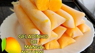 Como fazer geladinho de manga natural [upl. by Quincey]