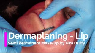 Dermaplaning  The Lip [upl. by Brocky]