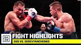 HIGHLIGHTS  GGG vs Sergiy Derevyanchenko [upl. by Atteloc]