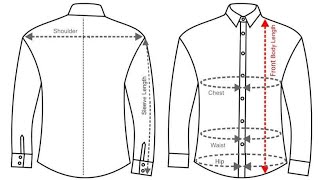 How to Measure a Shirt Part2 Specific Measurement Point of Shirt Shirt measurements perfect Guide [upl. by Rehtse]