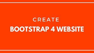 Create Bootstrap 4 Simple Website UrduHindi [upl. by Wack118]