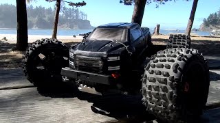 Arrma Big Rock XW 4s  breakdown and first Fresh Park Launch Ramp Bash [upl. by Bronwyn]