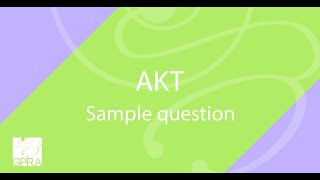 RACGP AKT sample question 1 [upl. by Merrie]