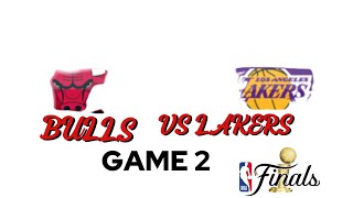 BULLS VS LAKERS FINALS GAME 2 [upl. by Anelehs26]