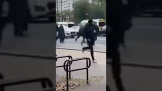 28092024 France 🇫🇷 Street fight near stadium Red Star FC vs Paris FC [upl. by Idnaj325]