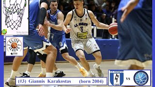 Giannis Karakostas 173pt 5reb 5as 3stl AS Papagou BC  AO Mykonou BC 251123 [upl. by Aener]