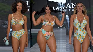 4k60 2024Lascana part2  2024 Miami Swim Week DC  Vertical slow motion [upl. by Groome526]