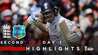 Ollie Pope Scores 121  Highlights  England v West Indies Day 1  Rothesay Test 2024 [upl. by Nickola]