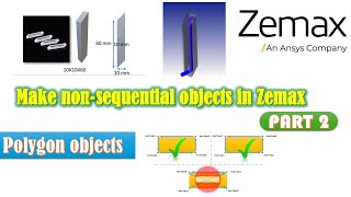 Make nonsquential objects in Zemax  opticstudio POB files Part 2 [upl. by Hanyaz]