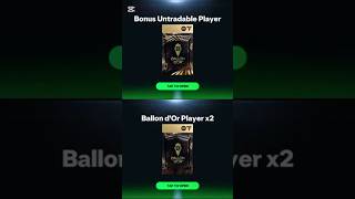 2xBonus untradableBalon dor player x3Packs To Say Welcome to Balon dor Events fcmobile [upl. by Eiramyllek]