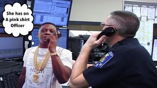 Terrancegangstawilliams reacts to Boosie calling the Police on a Stalker in front of his house [upl. by Nnyladnarb]