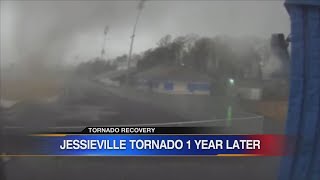 Jessieville community reflects on oneyear anniversary of EF1 tornado [upl. by Ativla737]