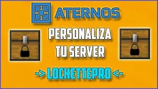 ATERNOS  Configurar Y Usar LOCKETTEPRO  Personaliza Tu Server 2017Full  Español [upl. by Eniloj]