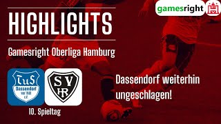 10 Spieltag Gamesright Oberliga Hamburg Highlights TuS Dassendorf  SV HalstenbekRellingen [upl. by Welton]